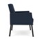 Lesro Mystic Lounge Reception Guest Chair, Black, RF Blueberry Back, MD Ink Seat, RF Blueberry Arm Panels ML1101 - alternate 2